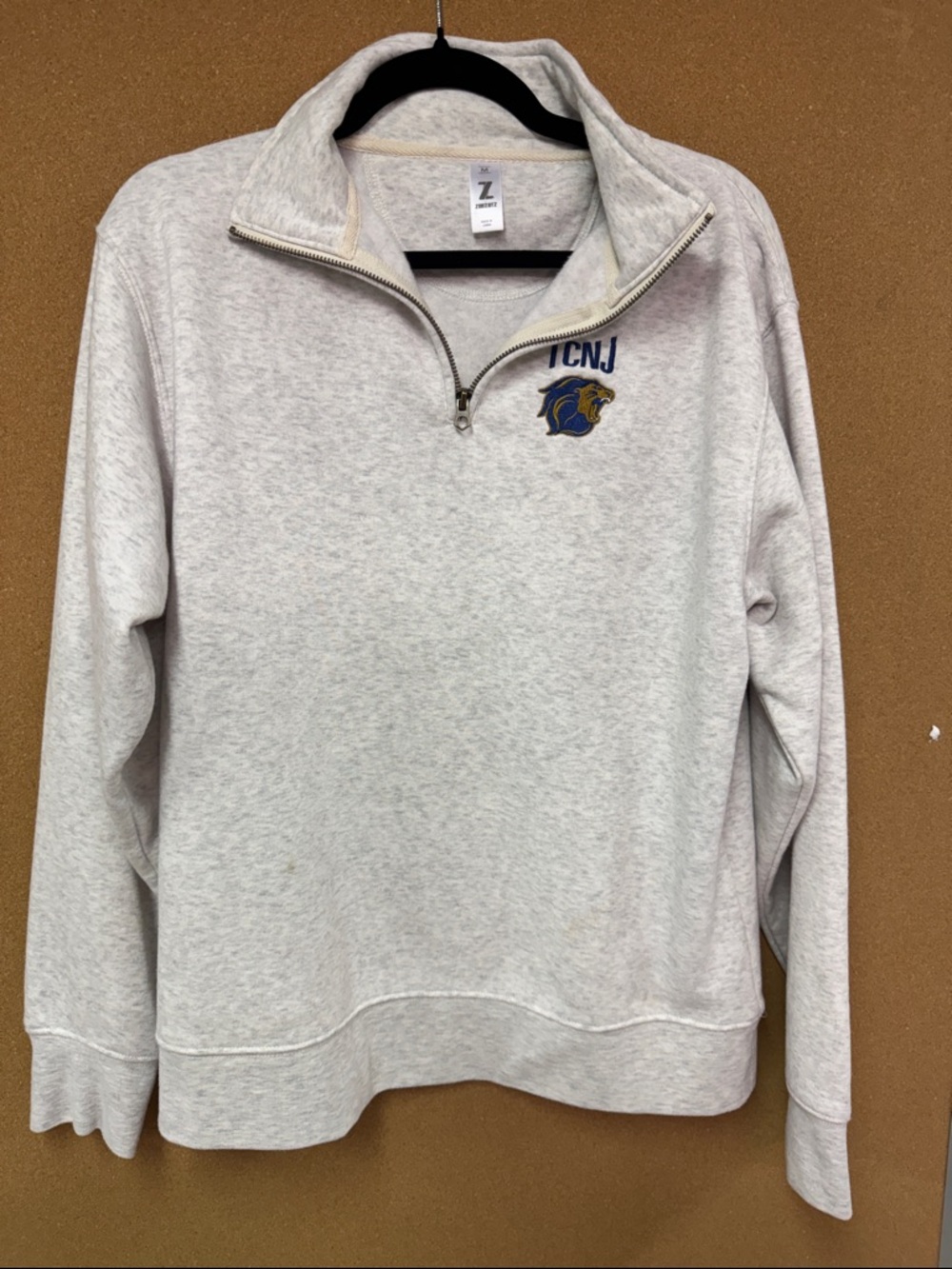 Quarter-Zip Sweatshirt with TCNJ Embroidered Logo